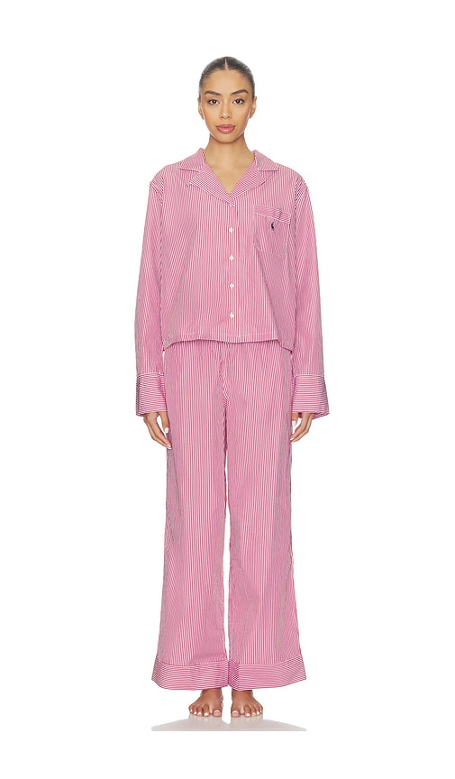 Polo Ralph Lauren Core Pajama Set In Pink