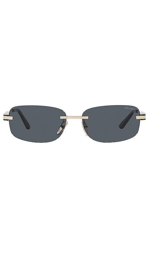 Prada Rectangle in Gold & Silver