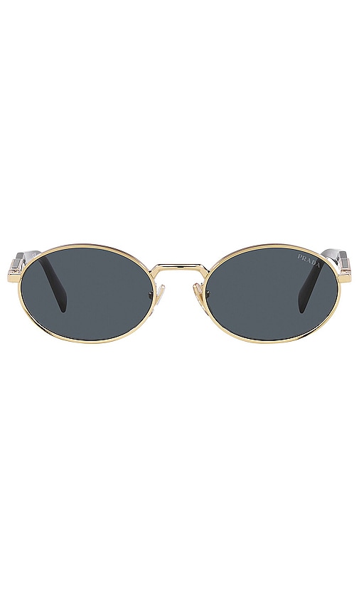 <DEPRECATED> Prada Round Sunglasses in Gold