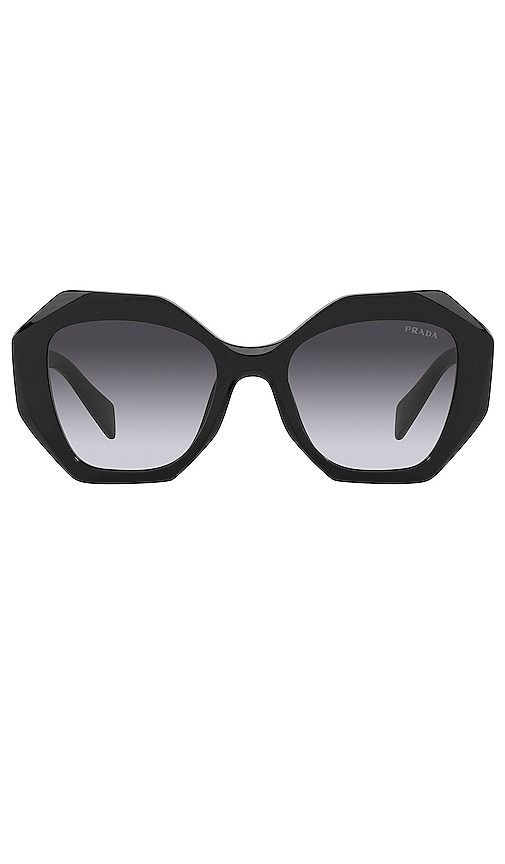 Prada Sculto Reo Irregular Rounded Angular in Black & Grey  display picture 2