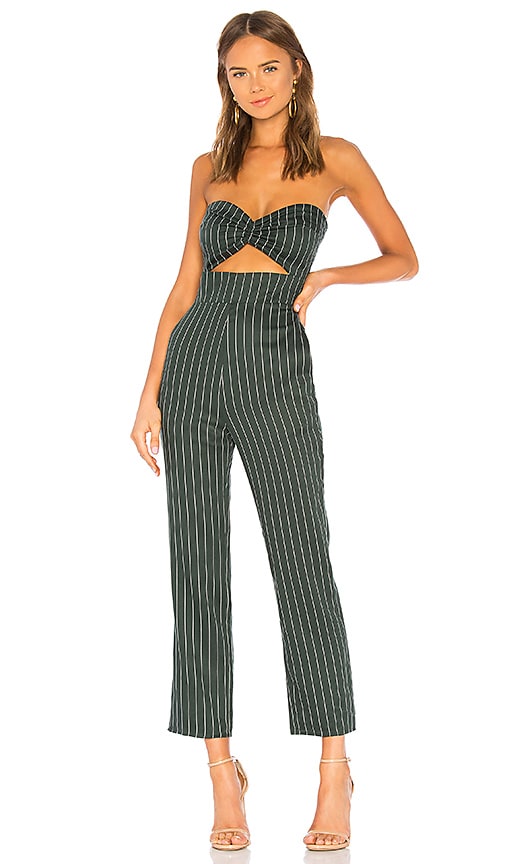 revolve green jumpsuit