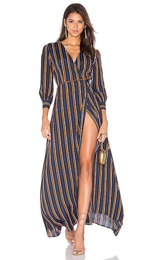 Privacy Please Roger Dress in Navy Stripe | REVOLVE