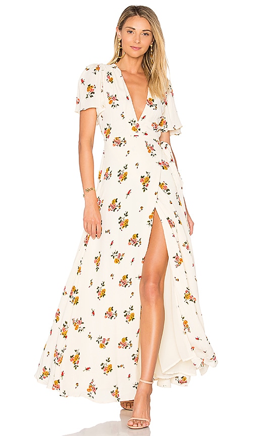 Privacy Please Plaza Kimono Dress in Creme | REVOLVE