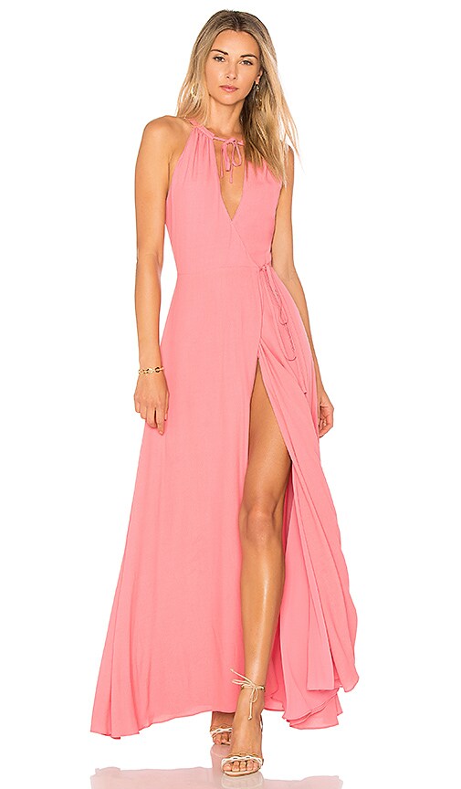 revolve pink maxi dress