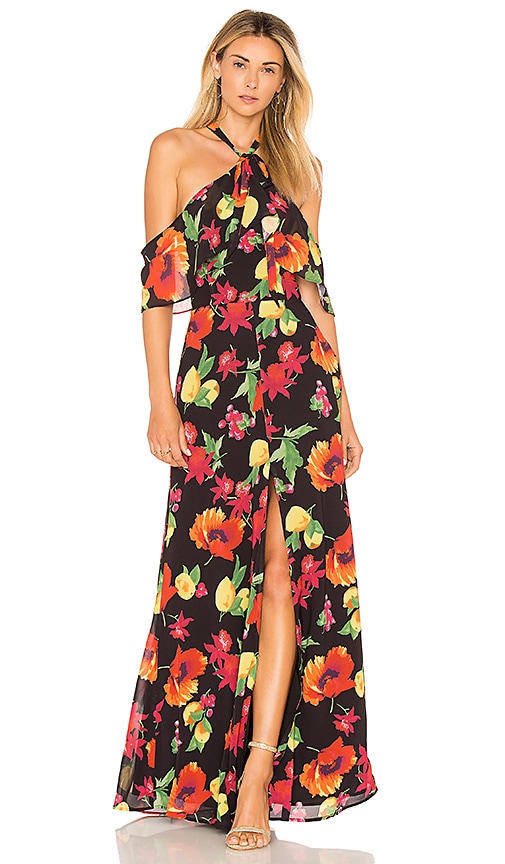 MAXI HALTER CON HOMBRO DESCUBIERTO BENNETTE