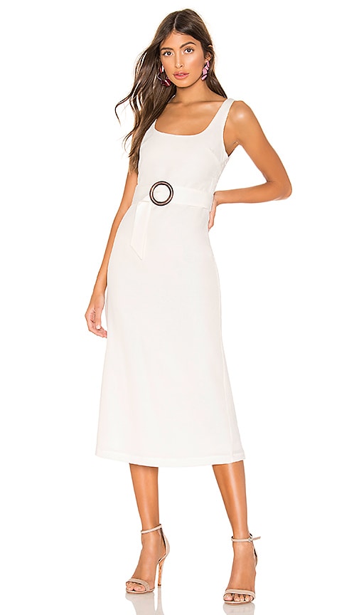 Privacy Please Luz Midi Dress in White | REVOLVE