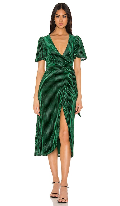 emerald green midi