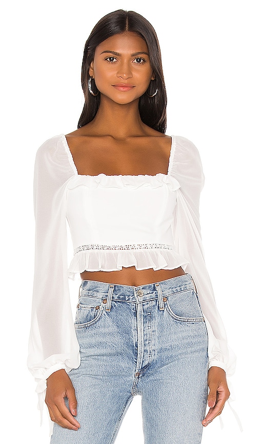 Privacy Please Amelia Top in Ivory | REVOLVE