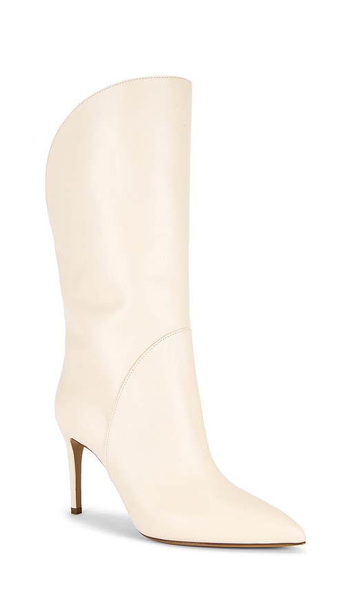 Paris Texas Gaia 85 Leather Mid-calf Boots In Animal Print