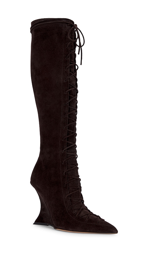 Paris Texas Nina 105 Lace-up Boot In Brown