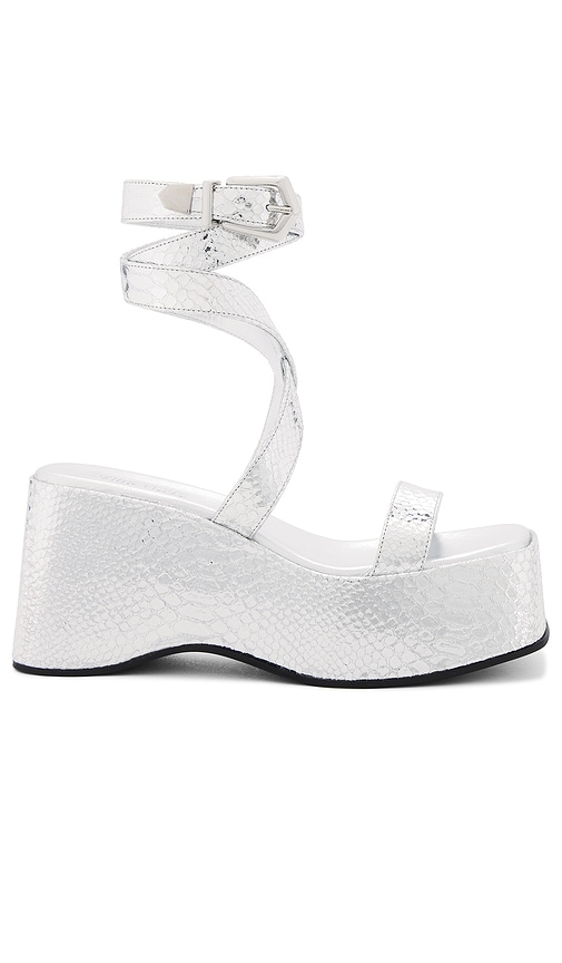 Shop Paris Texas Vicky Sandal In Metallic Silver