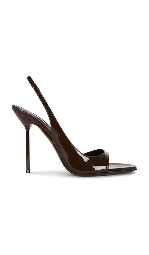 Paris Texas Lidia Slingback Sandal in Chocolate. - size 36 (also in 37, 38)