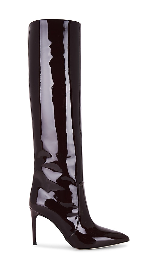 Paris Texas Stiletto Boot 85 in Rouge Noir