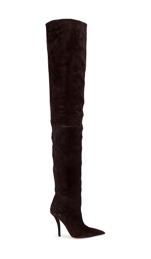 Paris Texas Jessica Over The Knee Boot 105 In Brown