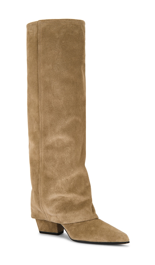 Paris Texas Jane Fold Over Boot 60 In Brown