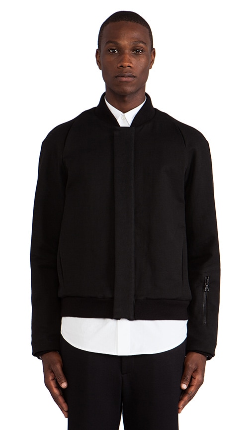 Double Face Canvas Bomber Jacket