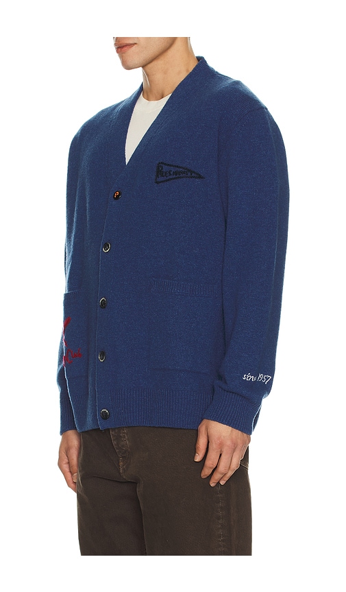 President's Pocket Cardigan In Blue