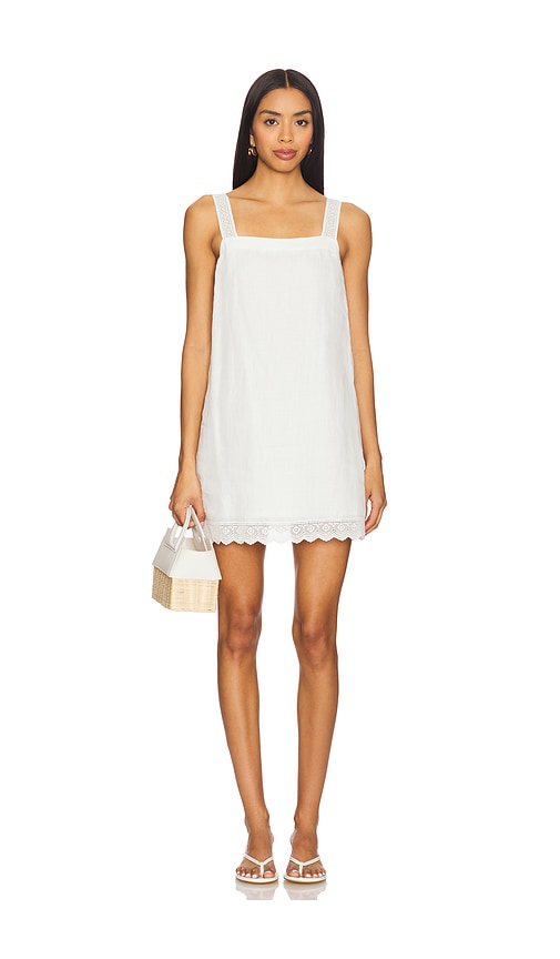 Grace Mini Dress in White. - size XS (also in L, M, S, XL)