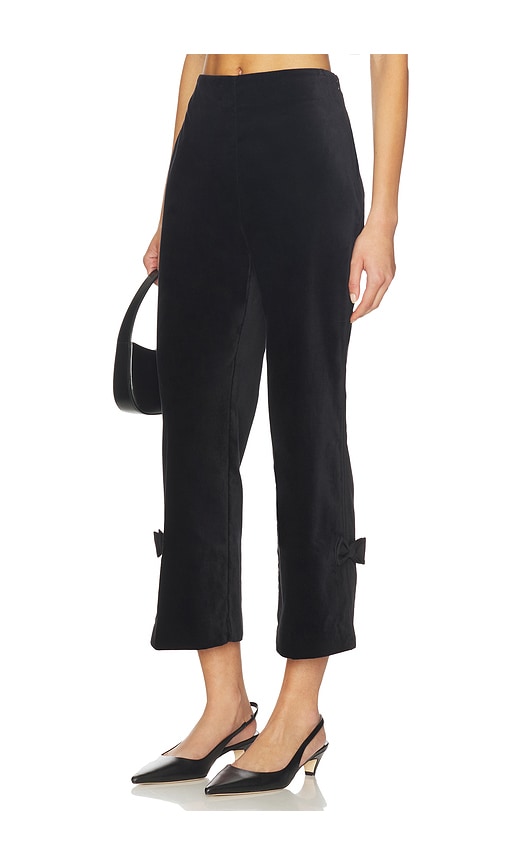 Posse Quincy Bow-detail Trousers In Black