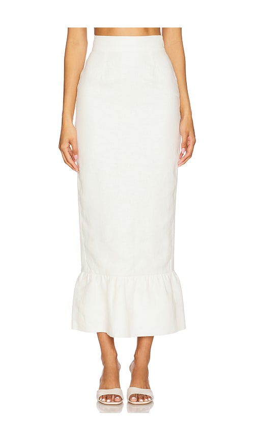 Matilda Column Skirt in Ivory. - size XS (also in L, M, S, XL)