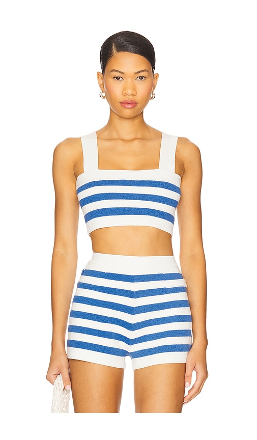 Ari Crop Top in Blue. - size L (also in M, S, XL, XS, XXS) - Posse - Modalova