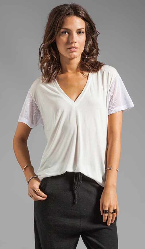 Jersey Mesh Sleeve Tee