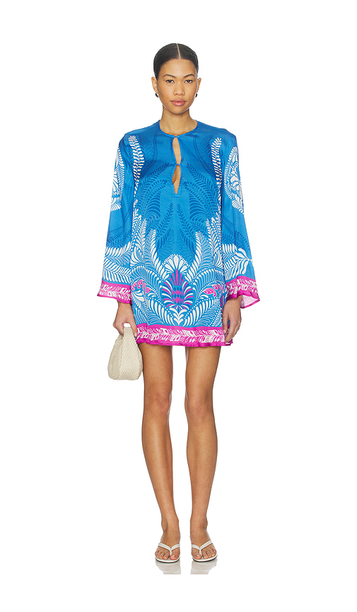 Poupette St Barth Gia Mini Dress in Blue Oolong