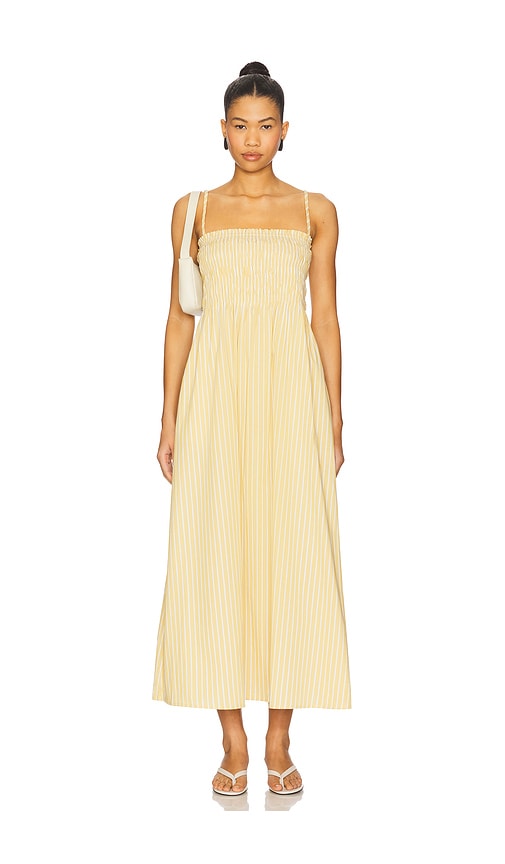 Pistola Bianca Smocked Bodice Dress