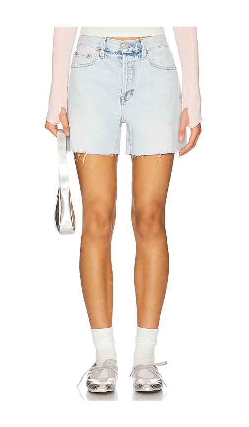 Andie High Rise Vintage Cut Off Short in Blue. - size 31 (also in 24, 25, 26, 27, 28, 29)