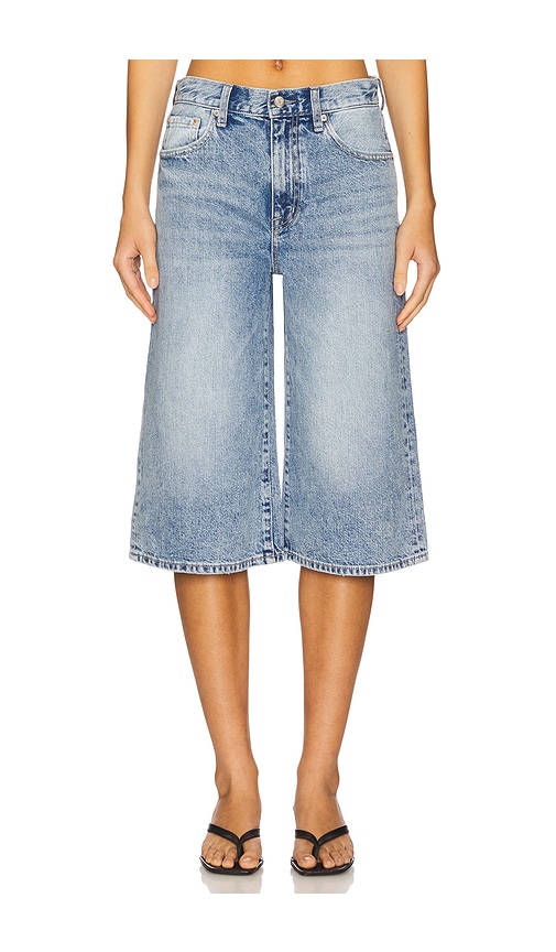Linden Baggy Long Short in Blue. - size 28 (also in 24, 25, 26, 27)