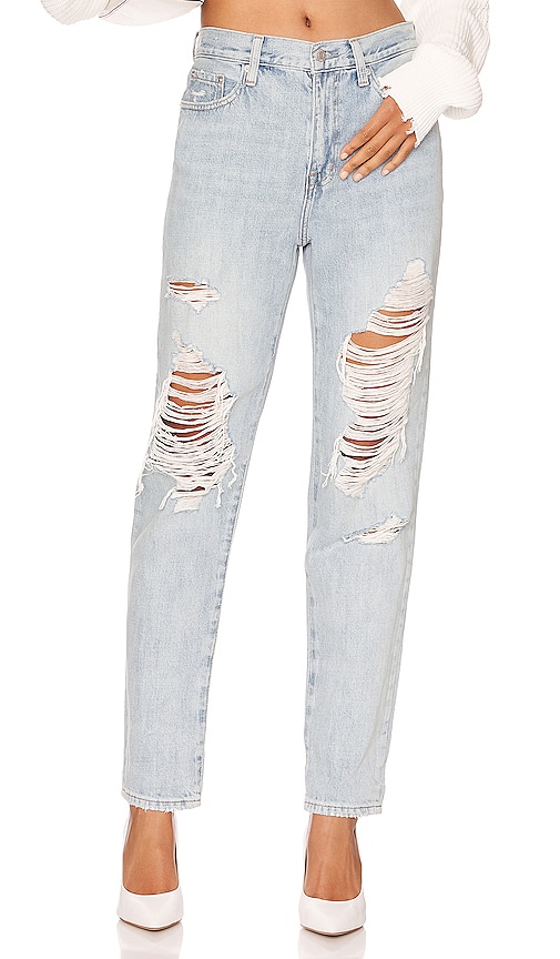 Pistola Presley High Rise Relaxed Crop in Snowstorm - FINAL SALE