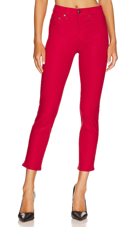 Pistola Monroe Crop High Rise Cigarette Crop in Splashed Distressed - FINAL SALE main image 1