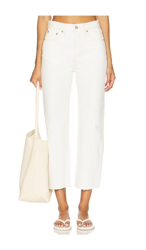 Cassie High Rise Crop Straight in White. - size 29 (also in 26, 27, 28)