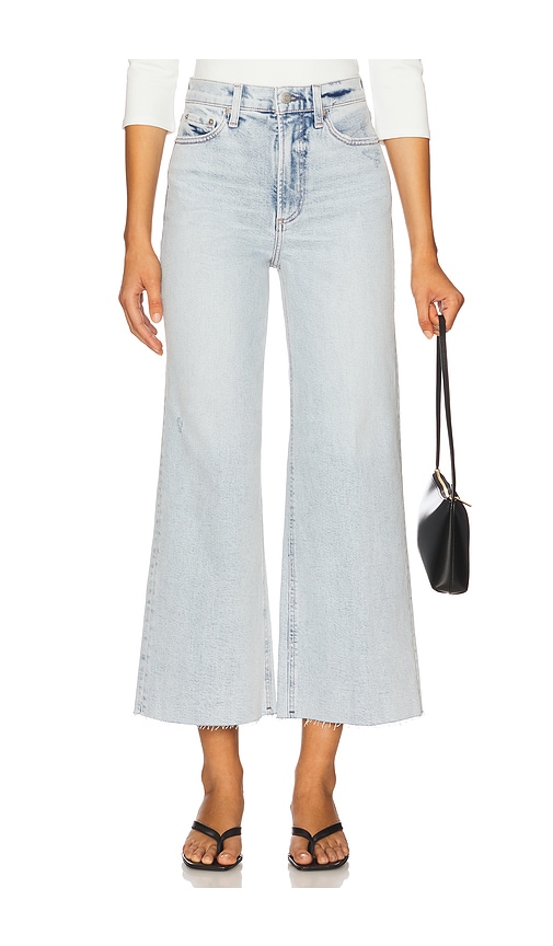 Lana High Rise Crop Wide Leg in Blue. - size 33 (also in 24, 25, 26, 27, 28, 29, 30, 31, 32)