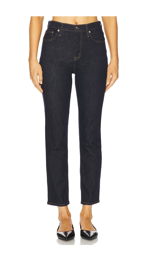 Pistola Bri High Rise Slim Straight Ankle Jeans In Black