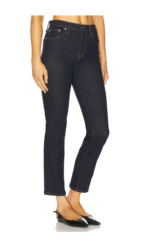 Pistola Bri High Rise Slim Straight Ankle Jeans In Black