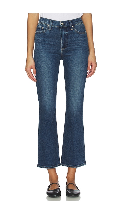 Pistola Lennon High Rise Crop Boot Jeans In Red