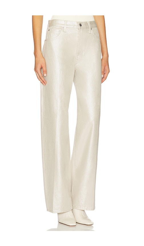 Pistola Tate High Rise Bowed Wide Jeans In White
