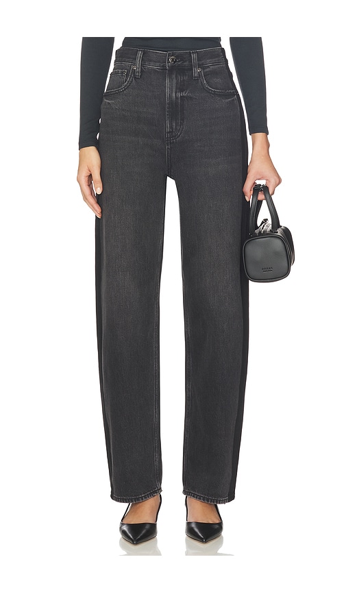 Pistola Wes High Rise Barrel Jeans In Brown