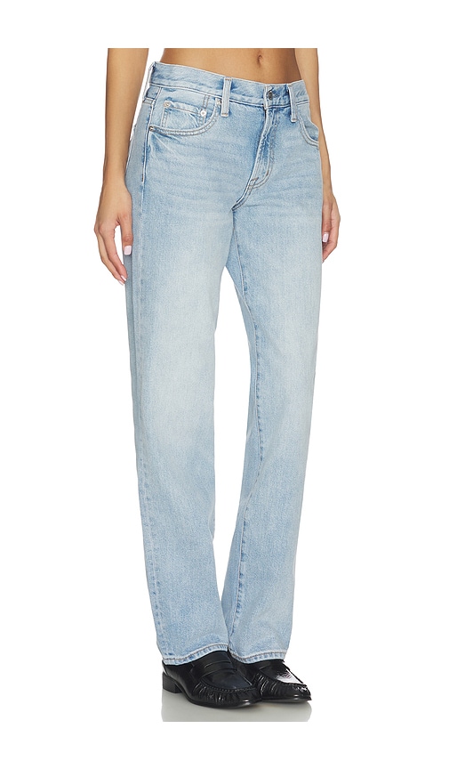  Pistola Issa Mid Rise Relaxed Straight Jeans In Blue. Taglia 23. Also In 24, 26, 27, 29, 30, 32, 25, 28. 