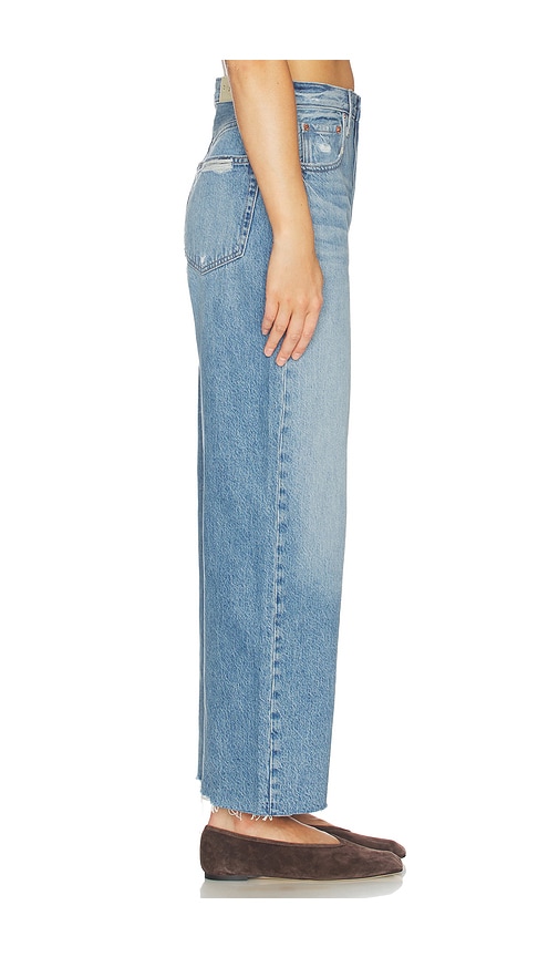  Pistola Tate Crop High Rise Bowed Wide Leg Jeans In Blue. Size 23. Also In 25, 26, 27, 28, 29, 33, 24. 