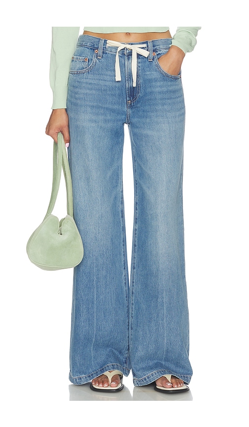 PISTOLA Jadyn Low Slung Palazzo Jeans With Drawcord