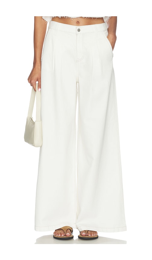 PISTOLA Delphine Pleated Wide Leg Jeans