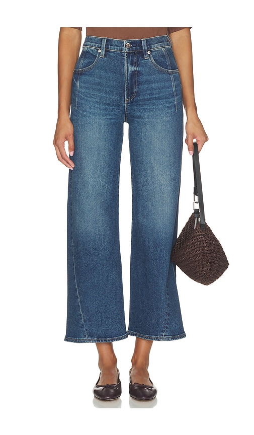 PISTOLA Kyra Ankle High Rise Bowed Wide Leg Jeans in Blue. - size 23 (also in 24, 25, 26, 27, 28, 29, 30, 33)