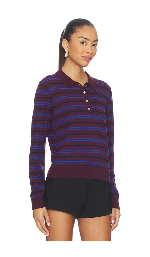 Pistola Greta Long Sleeve Polo Sweater In Multi