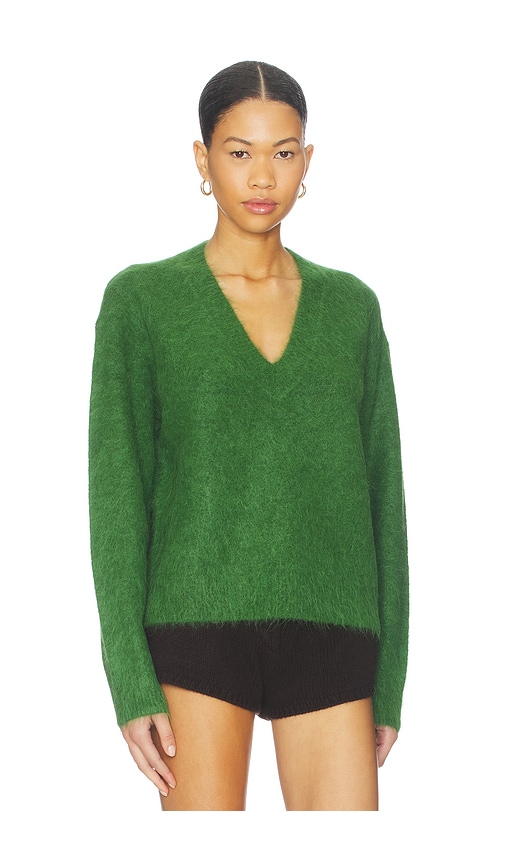 Pistola Kit V Neck Pullover Sweater In Green