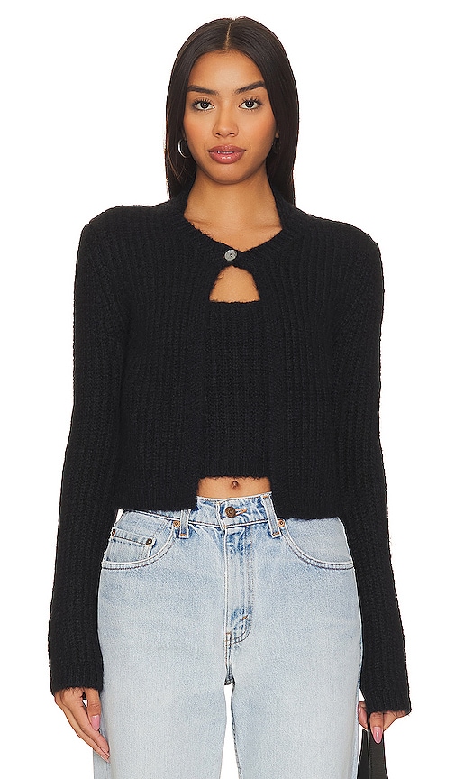 PISTOLA Emilie Halter Cardigan Set in Midnight