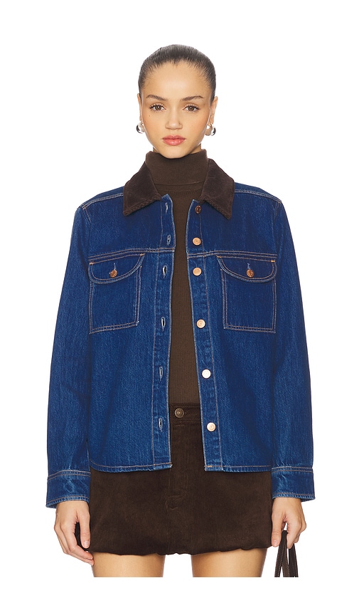 Pistola Devon Relaxed Shacket In Blue