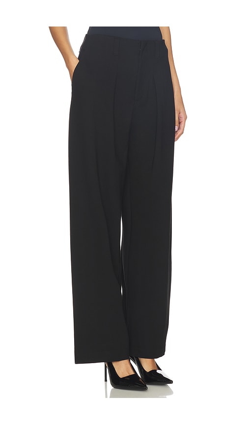 Pistola Eden Pleated Ponte Trouser In Black