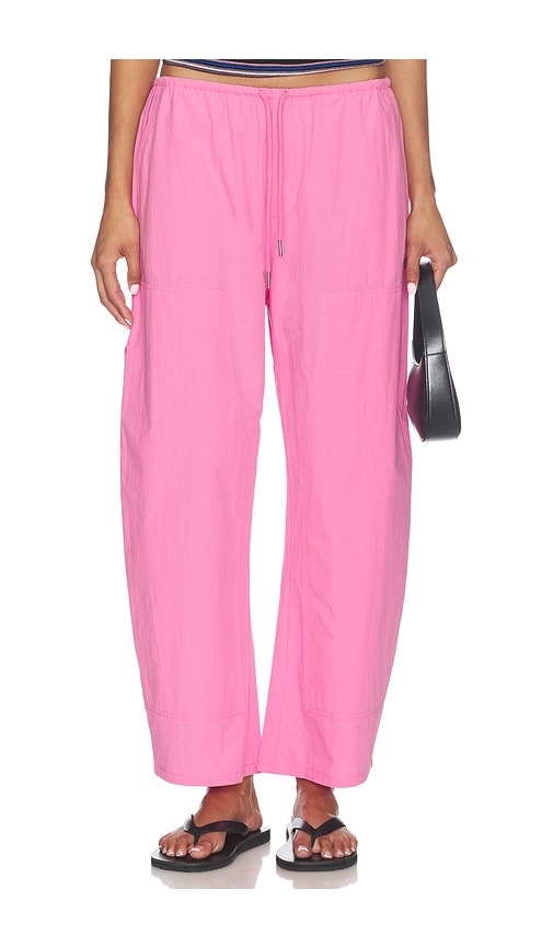 salsation wear ポルソパンツ　XL ピンク PISTOLA Theo Drawstring Poplin Pant in Azalea | REVOLVE